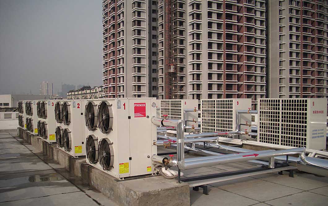 案例分享｜西南交通大學100噸低碳熱水工程，源自于能效高達4.6 的芬尼克茲空氣源熱泵機組 