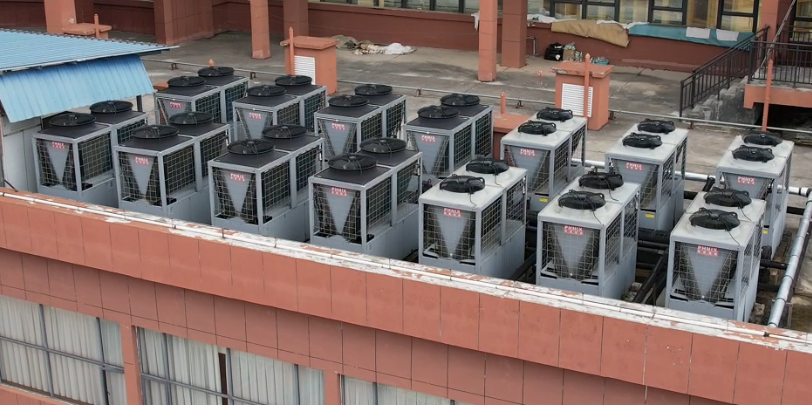 貴州圣際大酒店空氣源熱泵冷暖熱水案例 